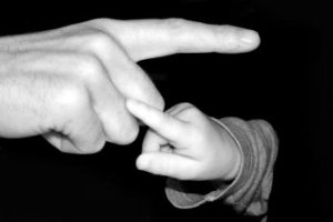 Daddy's hands
